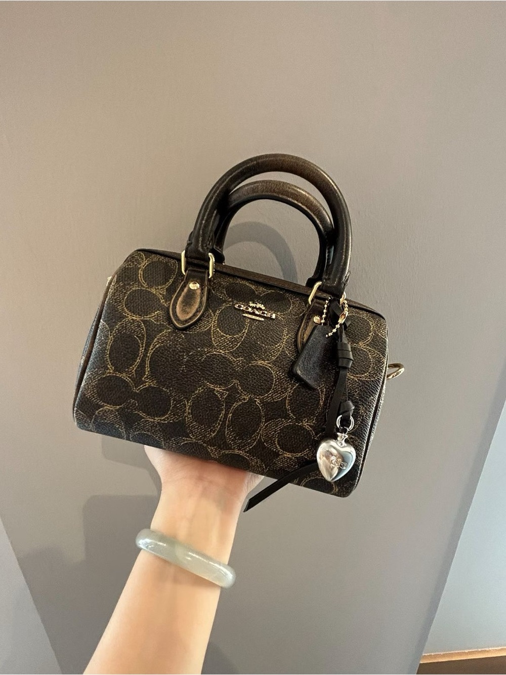 NWT Coach Mini Rowan Crossbody Bag
In Loved Signature Canvas With Charms